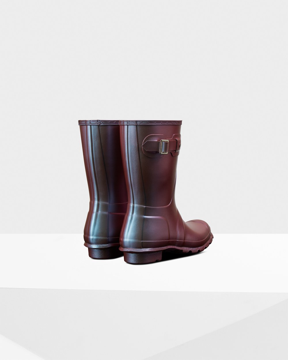 Hunter Original Nebula For Women - Short Rain Boots Blue | India FPWTO6087